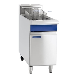 Blue Seal Twin Tank Twin Basket Free Standing Natural Gas Fryer GT46
