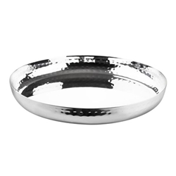 Olympia Hammered Stainless Steel Round Tray 260x35mm