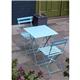 Bolero Perth Blue Pavement Style Steel Folding Chairs (2 pack)