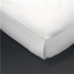 Mitre Comfort Percale Flat Sheet White Super King