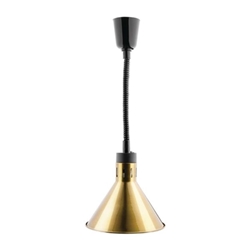 Buffalo Conical Retractable Heat Shade Pale Gold Finish