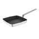 Vogue Aluminium Square Non-Stick Teflon Ribbed Skillet Pan 24cm