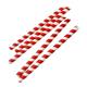 Fiesta Compostable Bubble Tea Straw Red & White 12x210mm (150 Pack)