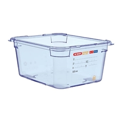 Araven ABS Food Storage Container Blue GN 1/2 150mm