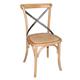Bolero Natural Bentwood Chairs with Metal Cross Backrest (2 pack)