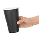 Fiesta Recyclable Coffee Cups Single Wall Black 455ml / 16oz (1000 Pack)