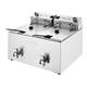 Buffalo Double Electric Fryer with Timer 2x8Ltr