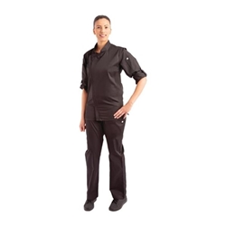 Chef Works Unisex Hartford Lightweight Chef Jacket Black M