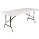 Bolero Rectangular Centre Folding Table 6ft White