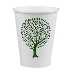 Vegware Green Tree White Hot Cups 8oz 79-Series (1000 pack)