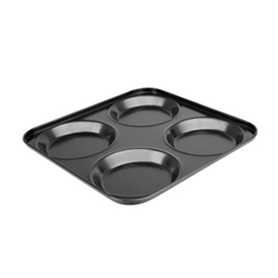 Vogue Carbon Steel Non-Stick Yorkshire Pudding Tray 4 Cup
