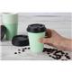 Fiesta Recyclable Coffee Cups Single Wall Turquoise 225ml / 8oz (50 Pack)