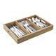Olympia 3 Section Cutlery Tray Acacia Wood