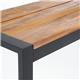 Bolero Acacia Wood and Steel Industrial Benches 1600mm (2 pack)