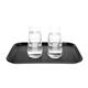 Olympia Kristallon Polypropylene Rectangular Non-Slip Tray Black 405mm