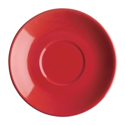 Olympia Cafe Red Saucer (Fits FF990) - 131mm 5 3/10" (12 Pack)