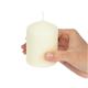 Bolsius Ivory Pillar Short Candles 3" (12 pack)