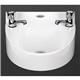 Basix Polycarbonate Wash Hand Basin White