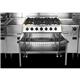 Buffalo 6 Burner Gas Oven Range with Castors