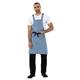 Southside Denim Bib Apron Light Blue