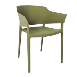 Bolero Lorenzo Cafe Chairs Green Tea (2 pack)