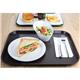 Olympia Kristallon Large Polypropylene Fast Food Tray Brown 450mm