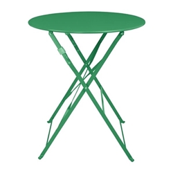 Bolero Perth Forest Green Pavement Style Round Table 600mm