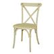 Bolero Manhattan Cross-Back Resin Chairs Natural (4 Pack)