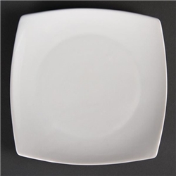 Olympia Whiteware Rounded Square Plates 185mm (12 pack)