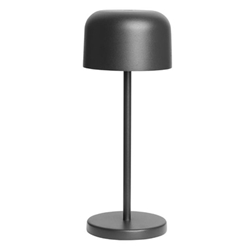 Olympia Siena Table Lamp Round Dome Black 200mm
