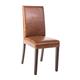 Bolero Faux Leather Dining Chair Antique Tan (2 Pack)