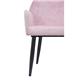 Bolero Lia Velvet Effect Chairs Dusty Pink (2 Pack)