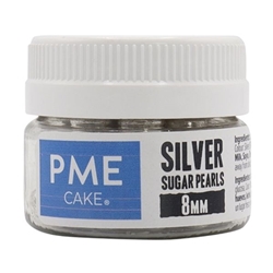PME Silver Sugar Pearls 8mm