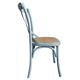 Bolero Blue Bentwood Chairs with Metal Cross Backrest (2 Pack)