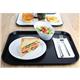 Olympia Kristallon Polypropylene Fast Food Tray Black Large 450mm