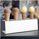 Olympia Ice Cream Holder 4 Cone Stainless Steel - 270x97x90mm