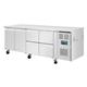 Polar U-Series Double Door and 4 Drawer Counter Fridge 476Ltr