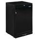 Polar G-Series 900mm Single Solid Door Back Bar Cooler in Black 138Ltr