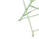 Bolero Perth Light Green Pavement Style Steel Folding Chairs (2 pack)