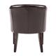 Bolero PU Leather Tub Armchair Dark Brown (Single)