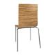 Bolero Square Back Side Chair Zebrano (4 pack)