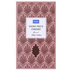 PME Sugar Paste Fondant Brown 250g