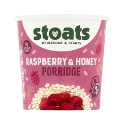 Stoats Raspberry & Honey Porridge Pots 60g (16 Pack)