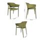 Bolero Lorenzo Cafe Chairs Green Tea (2 pack)