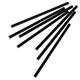 Fiesta Compostable Paper Cocktail Stirrer Straws Black (250 Pack)