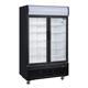 Polar G-Series Upright Hinged Door Display Cooler with Light Box 950Ltr Black