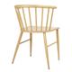 Bolero Harrowdene Metal Side Chairs Wood Effect (2 pack)