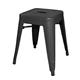 Bolero Bistro Steel Low Stool Black (4 pack)