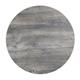Bolero Pre-Drilled Round Melamine Table Top Ash Grey 600mm