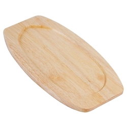 Olympia Hevea Board for Cast Iron Sizzle Platter 315x170mm for GG133